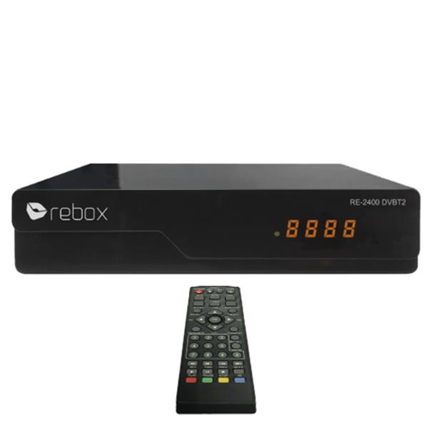 Grote foto rebox re 2400 dvb t2 h.265 hevc met display telecommunicatie zenders en ontvangers