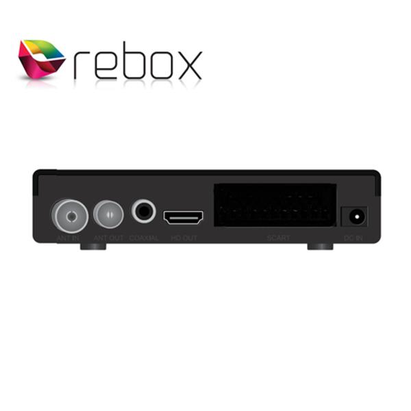 Grote foto rebox re 2400 dvb t2 h.265 hevc met display telecommunicatie zenders en ontvangers