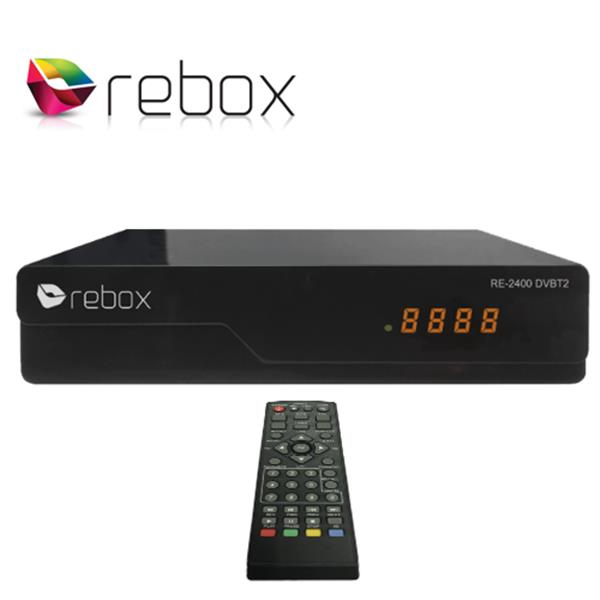 Grote foto rebox re 2400 dvb t2 h.265 hevc met display telecommunicatie zenders en ontvangers