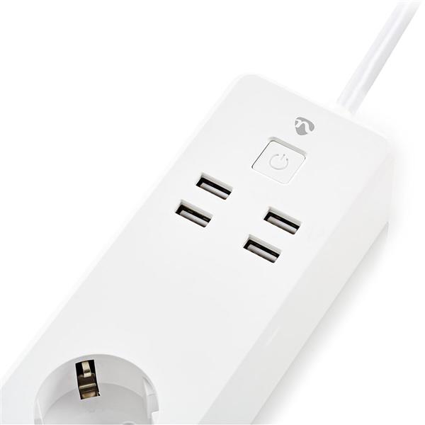 Grote foto wi fi smart stekkerdoos 3x schuko type f 4x usb 16 a doe het zelf en verbouw inbraaksystemen