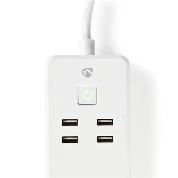 Grote foto wi fi smart stekkerdoos 3x schuko type f 4x usb 16 a doe het zelf en verbouw inbraaksystemen