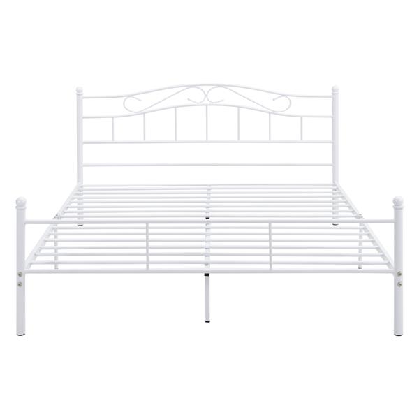 Grote foto metalen bedframe florenz incl. matras 160x200 cm wit huis en inrichting bedden