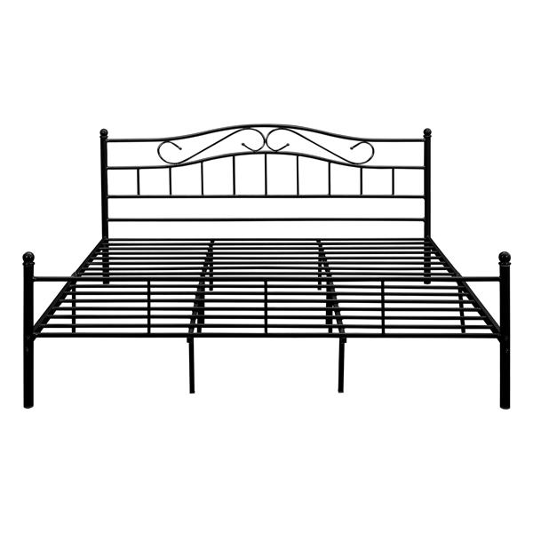 Grote foto metalen bedframe florenz incl. matras 180x200 cm zwart huis en inrichting bedden