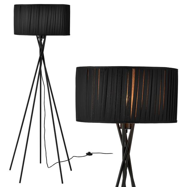 Grote foto vloerlamp staande lamp 155 cm zwart mikado e27 zwart huis en inrichting overige