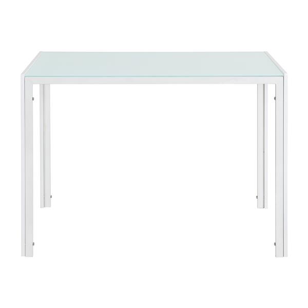 Grote foto eettafel porvoo gehard glas 8 mm 105x60x75 cm wit huis en inrichting eettafels