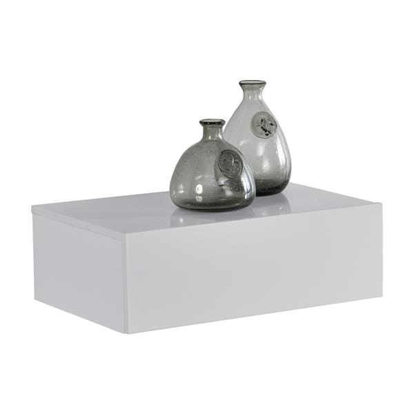 Grote foto wandplank met lade zwevend 46x30x15 cm wit glanzend huis en inrichting overige