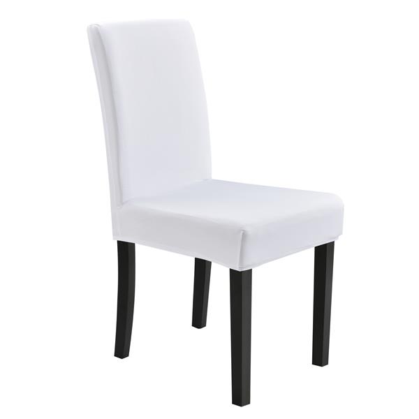Grote foto stoelhoes set van 4 hoes voor stoelen stretch wit huis en inrichting eettafels