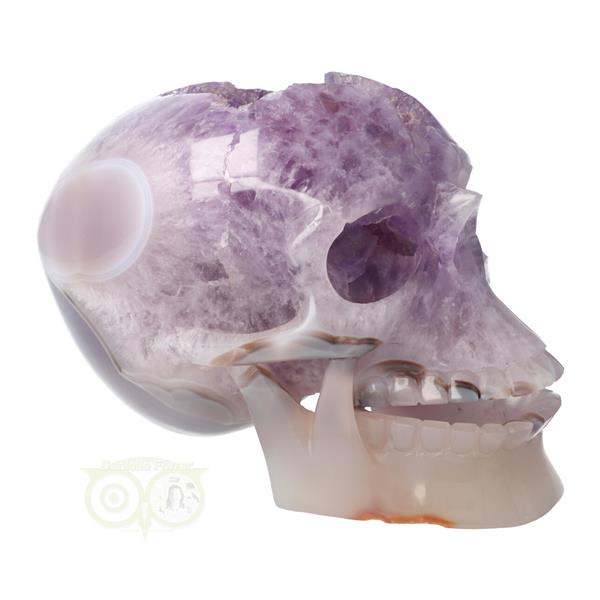 Grote foto amethist agaat geode kristallen schedel 3.9 kg verzamelen overige verzamelingen