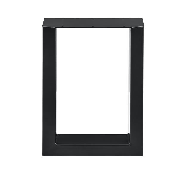 Grote foto stalen onderstel set van 2 u bankpoot 30x43 cm zwart doe het zelf en verbouw materialen en producten