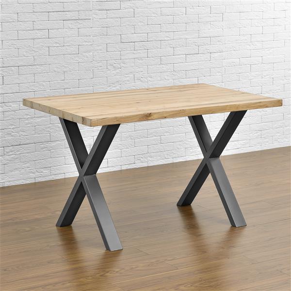 Grote foto stalen x tafelpoten set van 2 meubelpoot 59x72 cm metaal grijs doe het zelf en verbouw materialen en producten