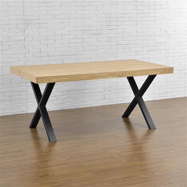 Grote foto stalen x tafelpoten set van 2 meubelpoot 79x72 cm zwart doe het zelf en verbouw materialen en producten
