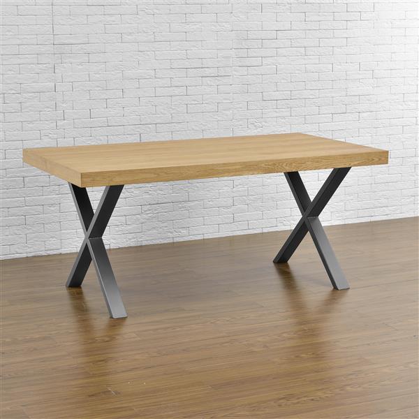 Grote foto stalen x tafelpoten set van 2 meubelpoot 79x72 cm metaal grijs doe het zelf en verbouw materialen en producten