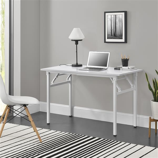 Grote foto eettafel bureau 120x60x75 76 4 cm opvouwbaar verstelbaar wit huis en inrichting stoelen