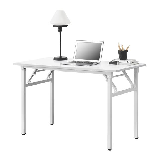 Grote foto eettafel bureau 120x60x75 76 4 cm opvouwbaar verstelbaar wit huis en inrichting stoelen