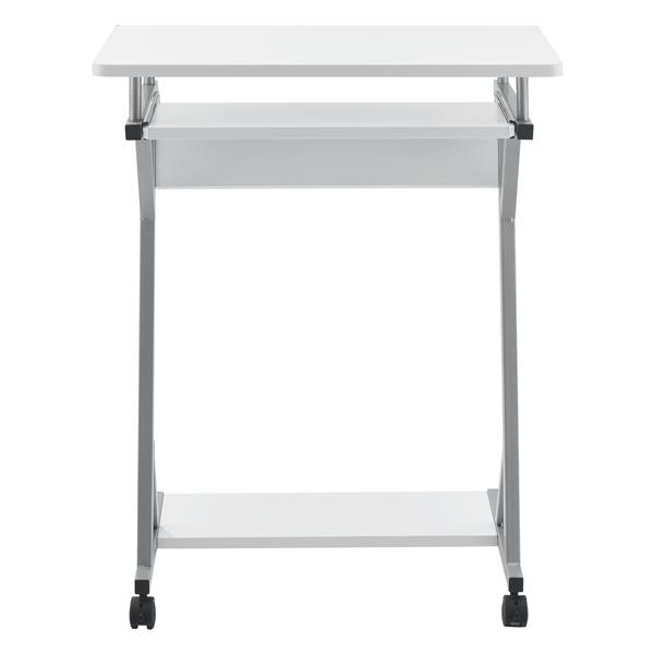Grote foto computertafel bureau op wielen pc tafel 60x40x75 cm wit huis en inrichting stoelen