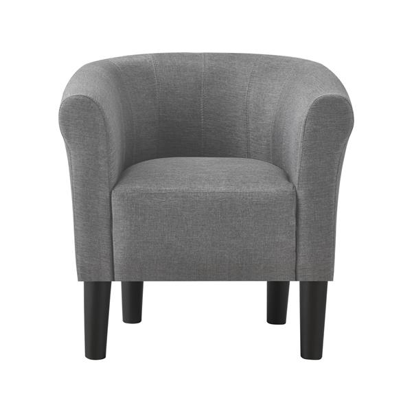 Grote foto kuipstoel ariel schelpen fauteuil stof 70x70x58 cm grijs huis en inrichting stoelen