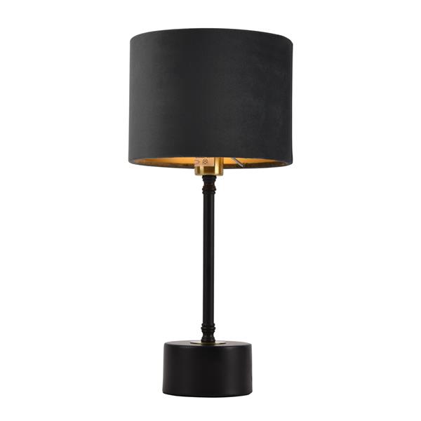 Grote foto tafellamp deventer 39x 18 cm e14 zwart koper en grijs huis en inrichting tafellampen