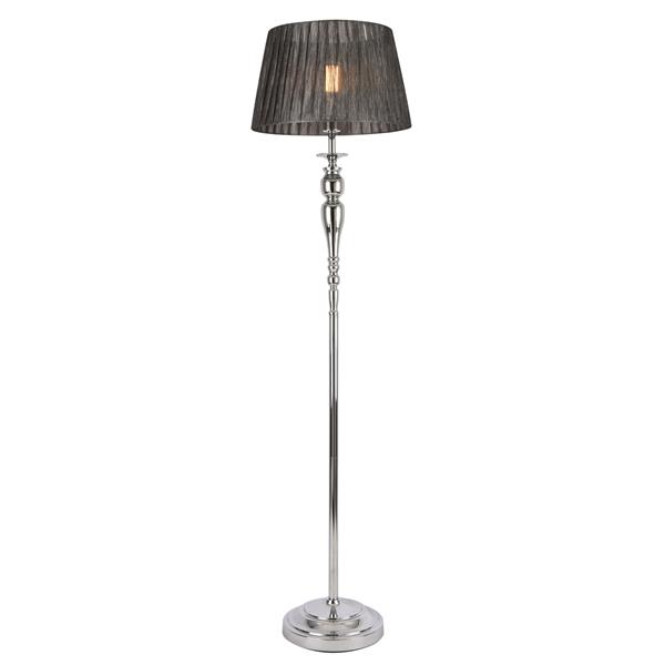 Grote foto vloerlamp staande lamp lingen 151 cm chroom en grijs e27 huis en inrichting overige