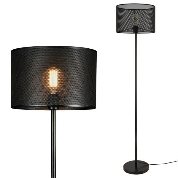 Grote foto vloerlamp staande lamp 153 cm arensburg e27 zwart huis en inrichting overige