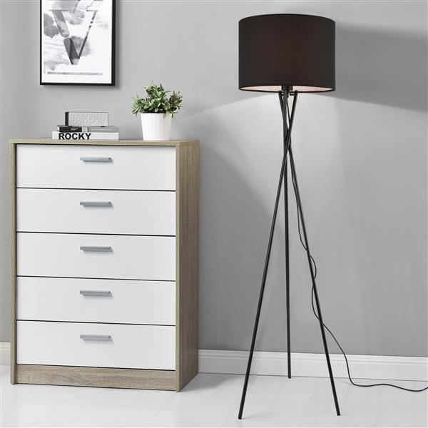 Grote foto vloerlamp staande lamp grenoble statief 154 cm e27 zwart huis en inrichting overige