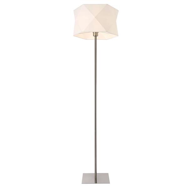 Grote foto vloerlamp 152 cm staande lamp narwa e27 chroom en wit huis en inrichting overige