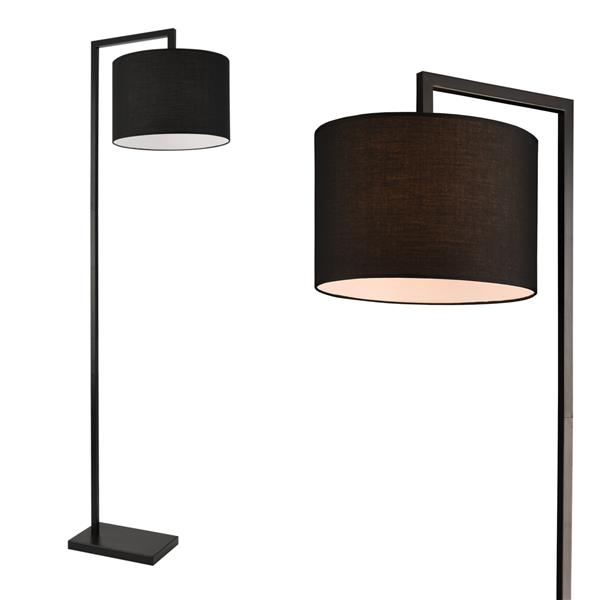 Grote foto vloerlamp staande lamp dusseldorf 161 cm e27 zwart huis en inrichting overige