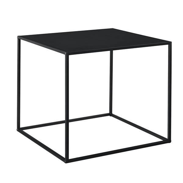 Grote foto console tafel sidetable metaal 50x55x55 cm zwart mat huis en inrichting stoelen