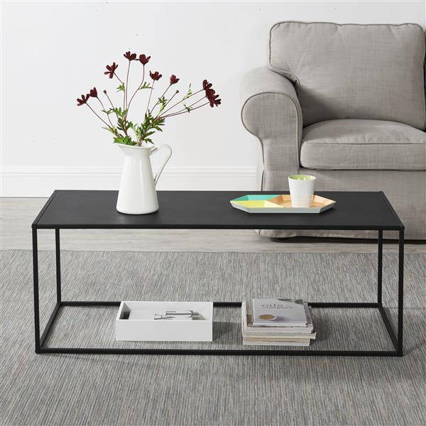 Grote foto console tafel sidetable metaal 40x110x50 cm zwart mat huis en inrichting stoelen