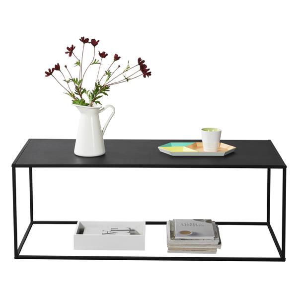 Grote foto console tafel sidetable metaal 40x110x50 cm zwart mat huis en inrichting stoelen