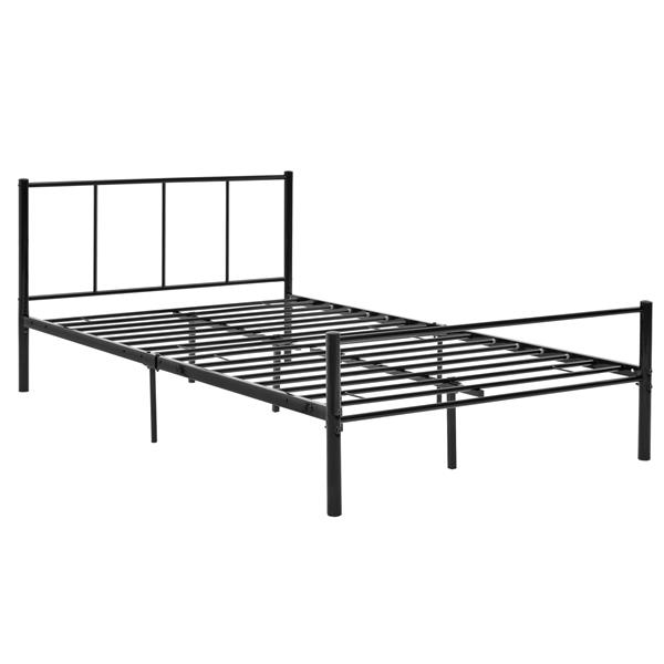 Grote foto metalen bedframe hercules incl. bedbodem 120x200 cm zwart huis en inrichting bedden