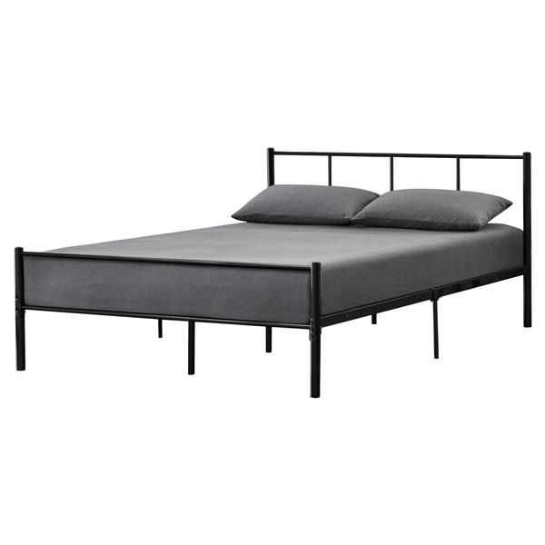 Grote foto metalen bedframe hercules incl. bedbodem 140x200 cm zwart huis en inrichting bedden