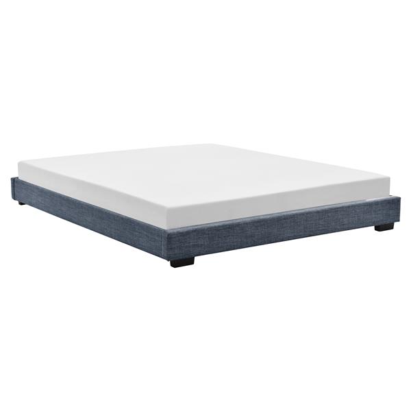 Grote foto modern bedframe stof met matras 180x200 donkergrijs huis en inrichting bedden