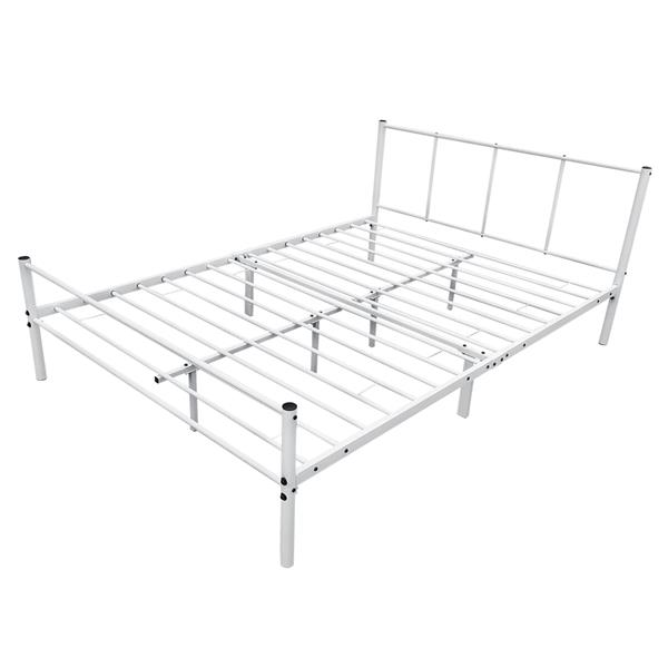 Grote foto metalen bedframe hercules incl. bedbodem 120x200 cm wit huis en inrichting bedden