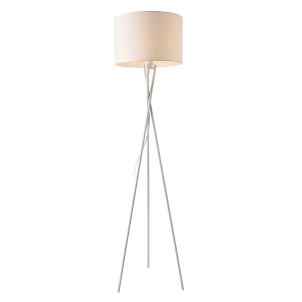 Grote foto vloerlamp grenoble staande lamp metaal stof 154 cm e27 wit huis en inrichting overige