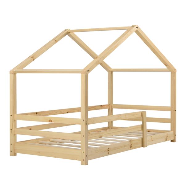 Grote foto kinderbed kn tten grenen huisbed met matras 80x160 cm hout huis en inrichting overige