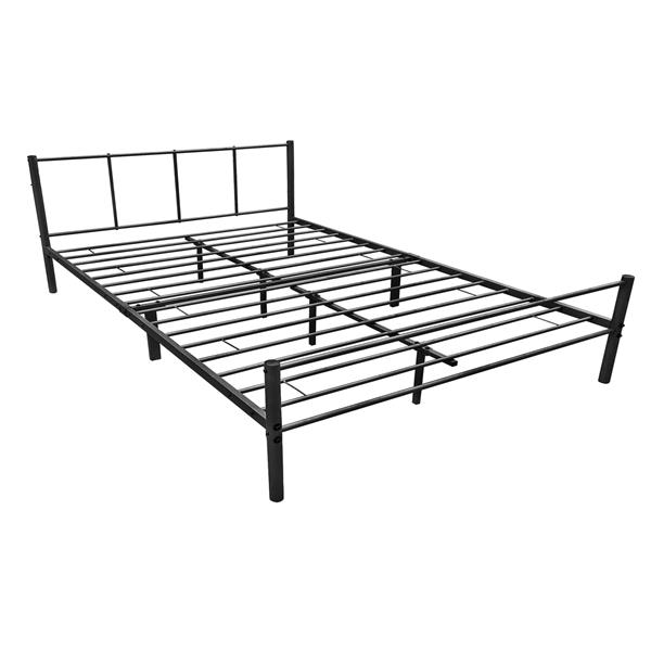 Grote foto stalen bed laos bedframe met bedbodem zwart 160x200 cm huis en inrichting bedden