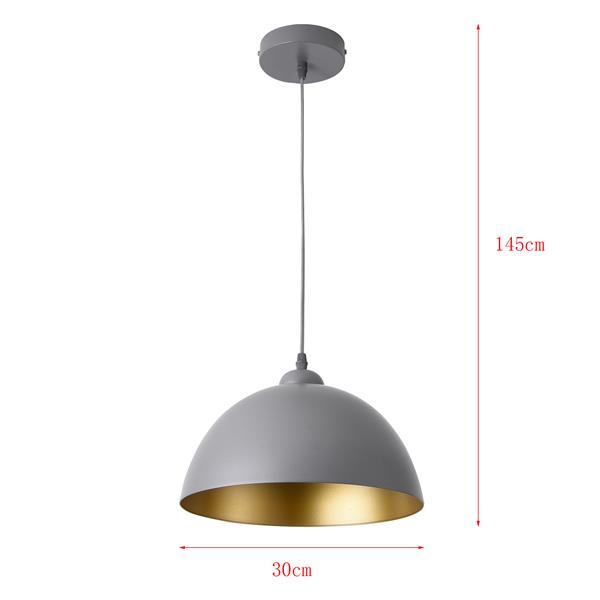 Grote foto hanglamp 18x 30 cm 2xe27 toulon set van 2 grijs en goud huis en inrichting overige