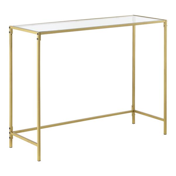 Grote foto console tafel alajarvi sidetable glas 100x35x80 cm goud huis en inrichting eettafels