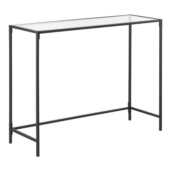 Grote foto console tafel alajarvi sidetable glas 100x35x80 cm zwart huis en inrichting eettafels