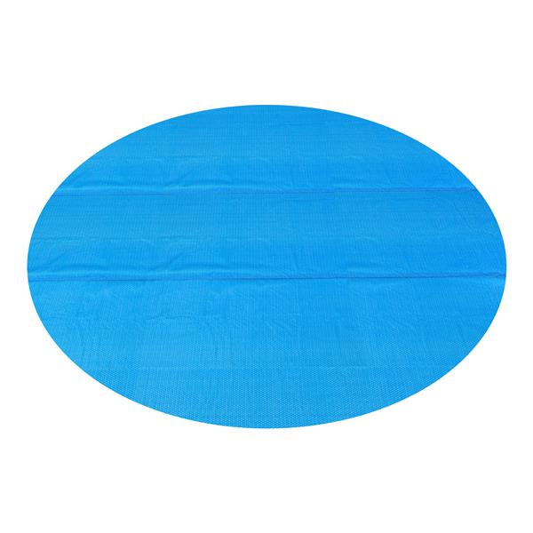 Grote foto zwembadafdekking zonnedoek rond pe blauw 549 cm tuin en terras tuingereedschap
