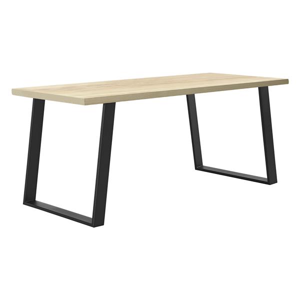 Grote foto meubelpoot schuin u tafelpoot 75x72 cm set van 2 zwart mat doe het zelf en verbouw materialen en producten