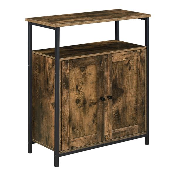 Grote foto commode aremark 79x60x30 cm zwart en houtkleurig huis en inrichting overige