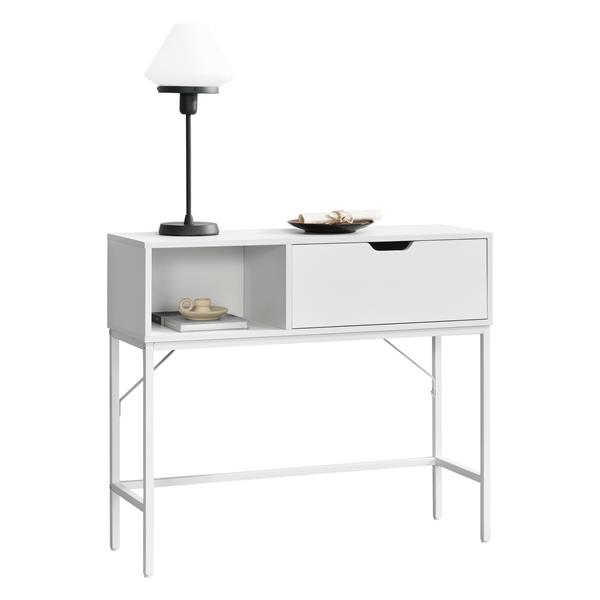 Grote foto en.casa console tafel tranemo sidetable 92x30x80 cm wit huis en inrichting eettafels