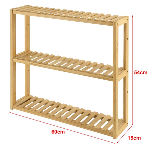 Grote foto en.casa wandrek rnsk ldsvik met 3 planken 60x15x54 cm bamboe huis en inrichting overige