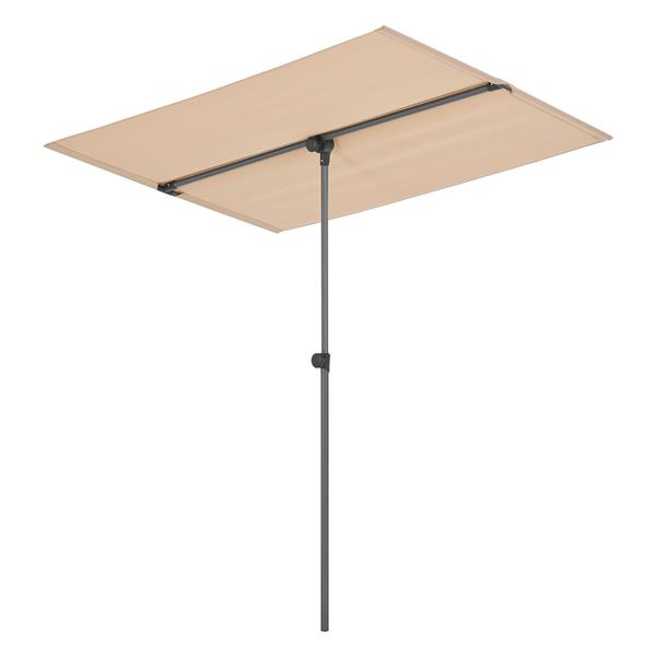 Grote foto pro.tec parasol 360 carsoli 120 200x180x130 cm zandkleurig tuin en terras overige tuin en terras