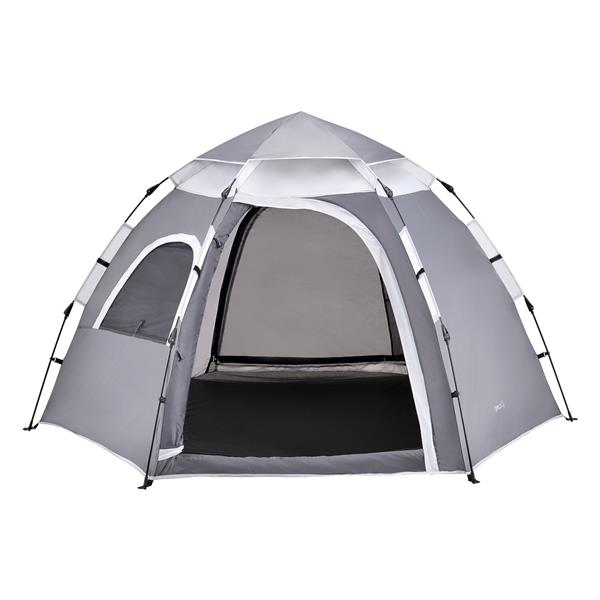 Grote foto pro.tec tent nybro automatisch 240x205x140 cm grijs caravans en kamperen caravan accessoires