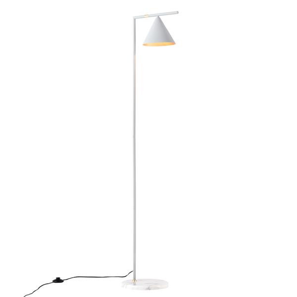 Grote foto lux.pro vloerlamp staande lamp leicester 160 cm metaal marmer wit huis en inrichting overige