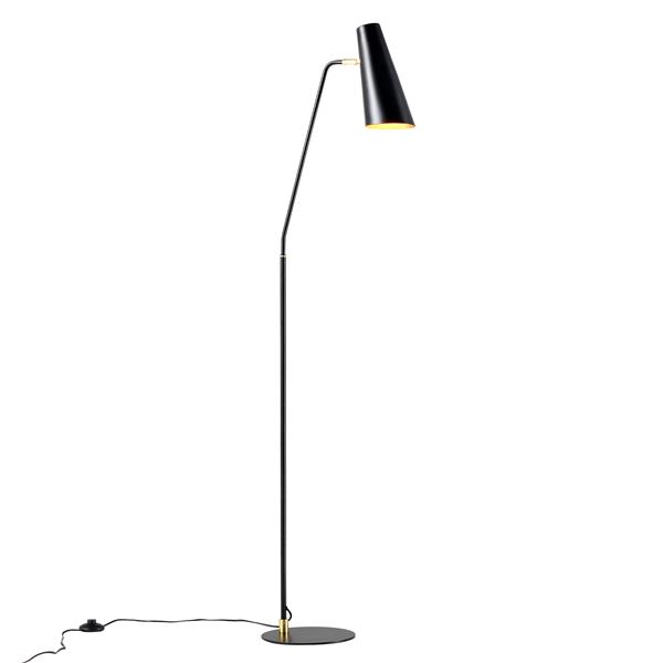 Grote foto lux.pro vloerlamp staande lamp norwich metaal e27 160 cm zwart huis en inrichting overige