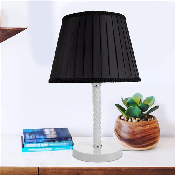 Grote foto tafellamp bureaulamp kilbride e27 wit en zwart huis en inrichting tafellampen