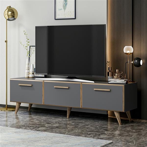 Grote foto en.casa tv meubel br nderslev 160x37x45 cm antraciet huis en inrichting overige